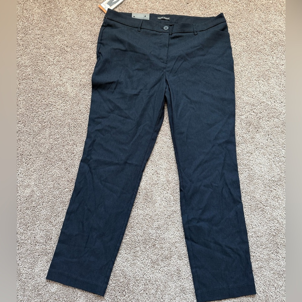 Hilary Radley Midnight Blue Slim Leg Pants